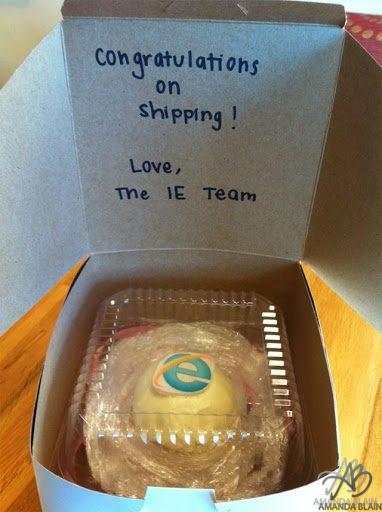 did you know that microsoft send mozilla a cakecupcake each time firefox is released