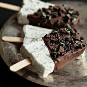 Cheesecake Chocolate Mint Popsicles