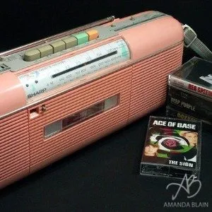 It doesnt get much more 80/90s that pink sharp boombox