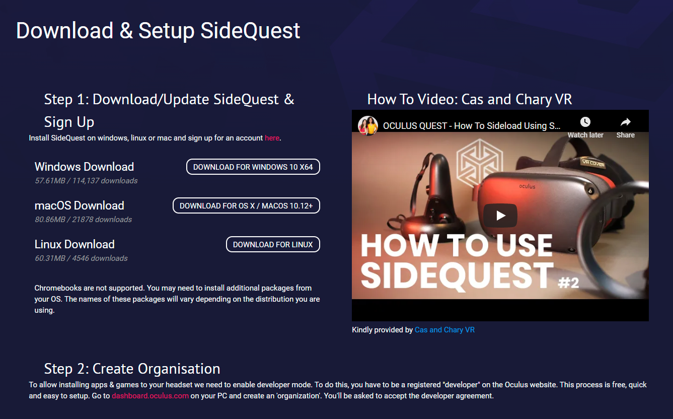 how to install virtual desktop on your oculus quest 2 and play steamvr wireless sidequestsetup