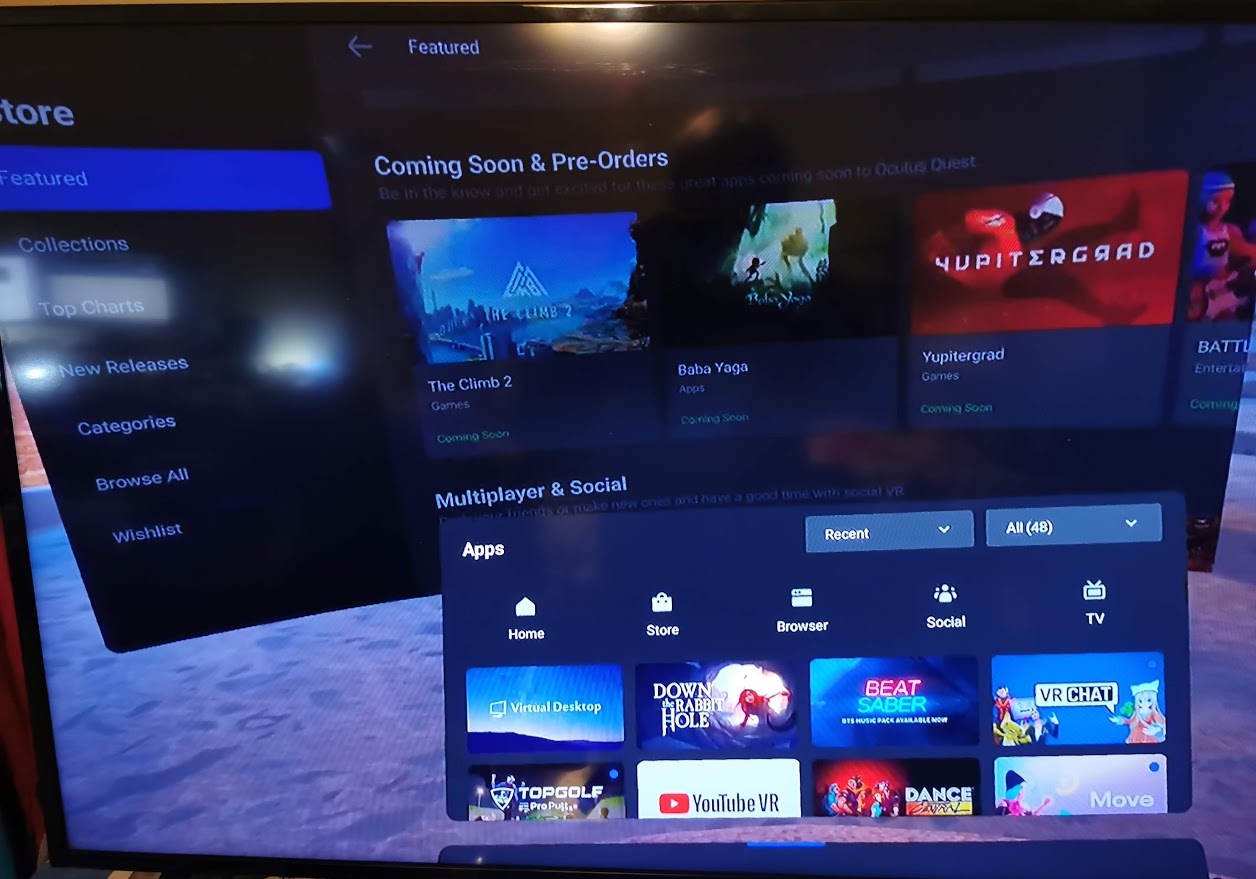 how to cast Oculus Quest 2 VR to TV